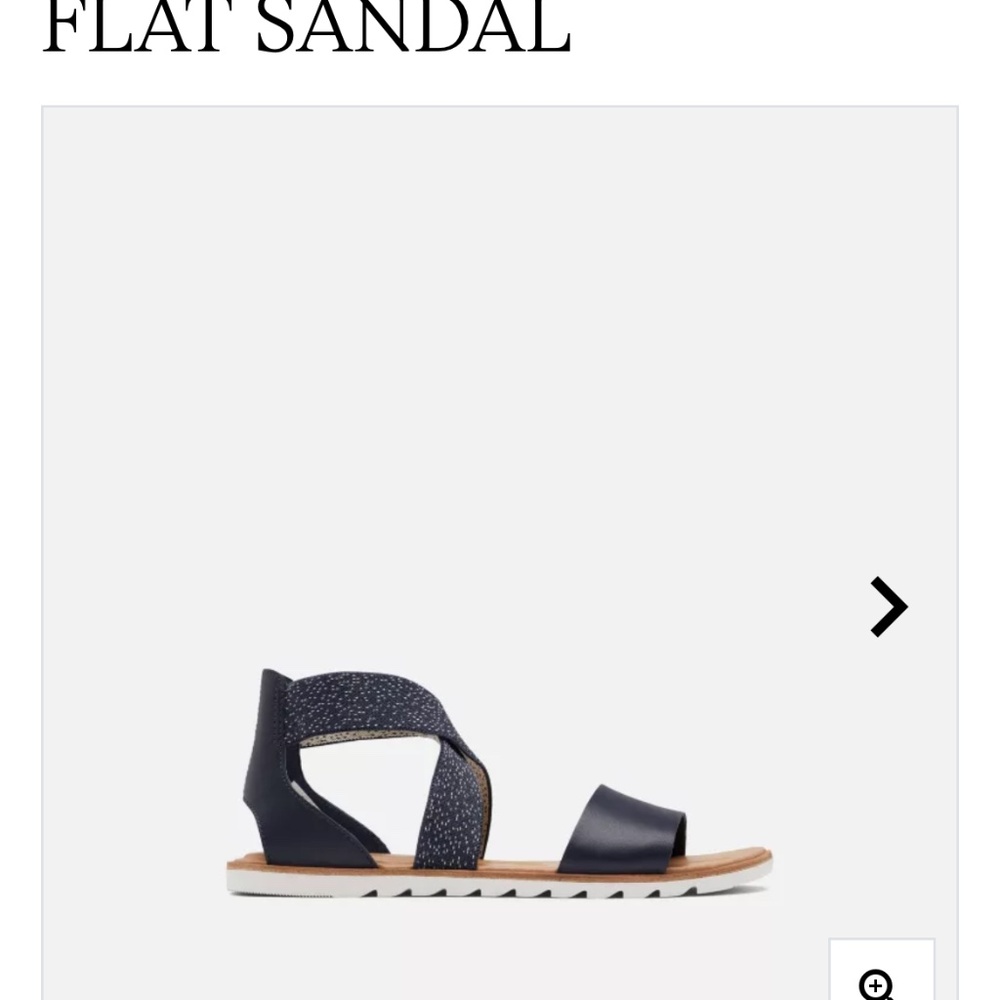 Sorel navy Ella sandals 8.5 - Picture 2 of 7